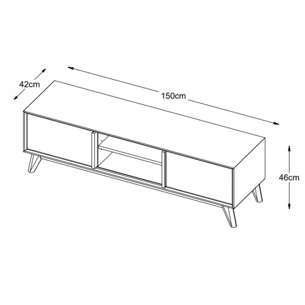 Bito tv-bnk i oljad ek 150 cm
