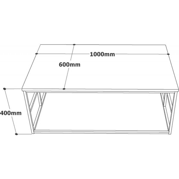 Voyage soffbord 11, 100x60 cm - Furu