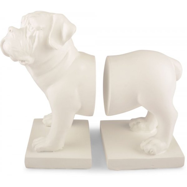 Bokstd Bulldog - Vit