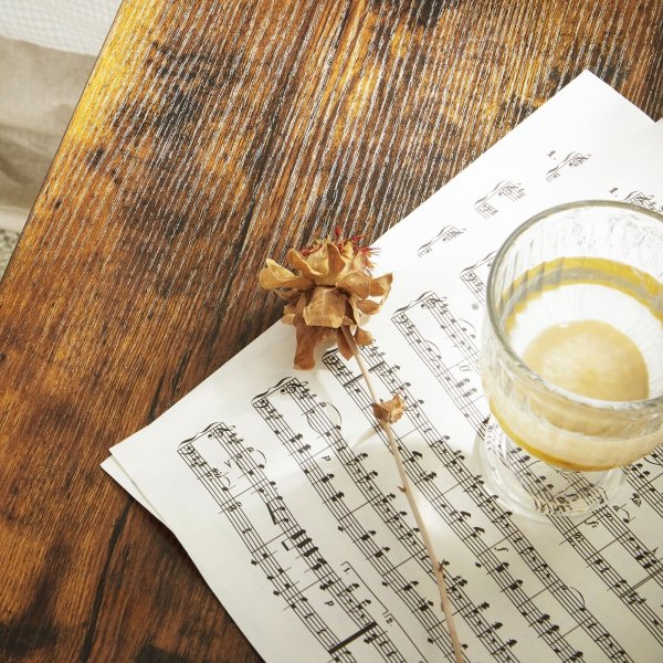 Evy bijzettafel 34 x 30 cm - Bruin/zwart