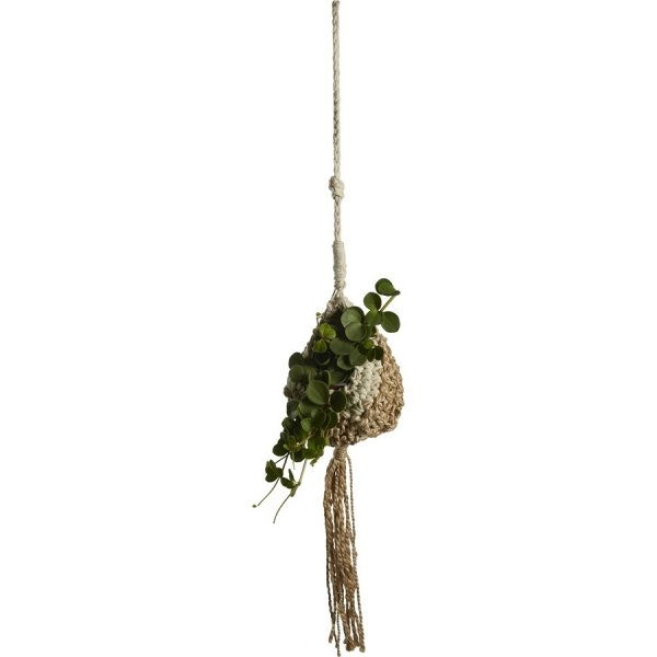 Amara ampel 20 x 20 cm - Jute/Creme Amara ampel 20 x 20 cm - Jute/Creme