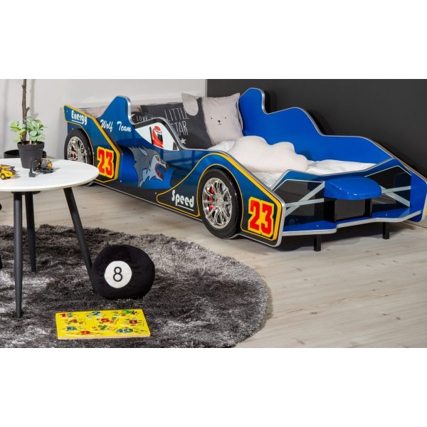 Barnsäng Formel F1:2 med belysning - Blå