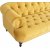 Canap 3 places deluxe Oxford en velours jaune lion