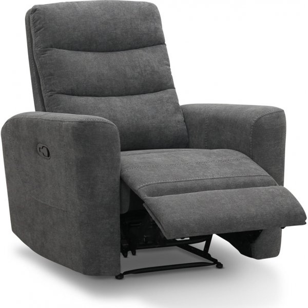 Chicago reclinerfåtölj med manuell mekanism - Grå Chicago reclinerfåtölj med manuell mekanism - Grå
