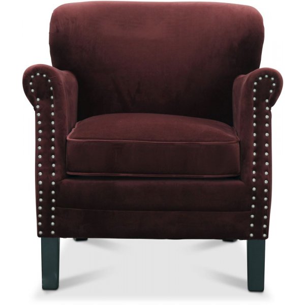 Leeds fåtölj - Vinröd Leeds fåtölj - Vinröd