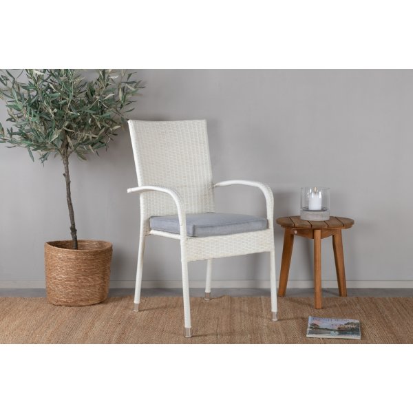 Anna matstol - Grå/Vit Anna matstol - Grå/Vit