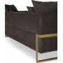 Magenta 3-sits soffa - Mrkbrun