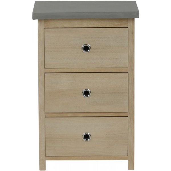 Regena sngbord - Vitoljad ek/betongimitation