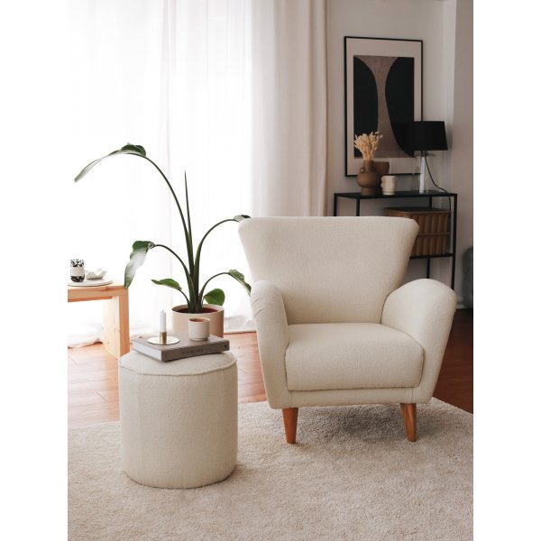 Fauteuil Teddy - Blanc Fauteuil Teddy - Blanc