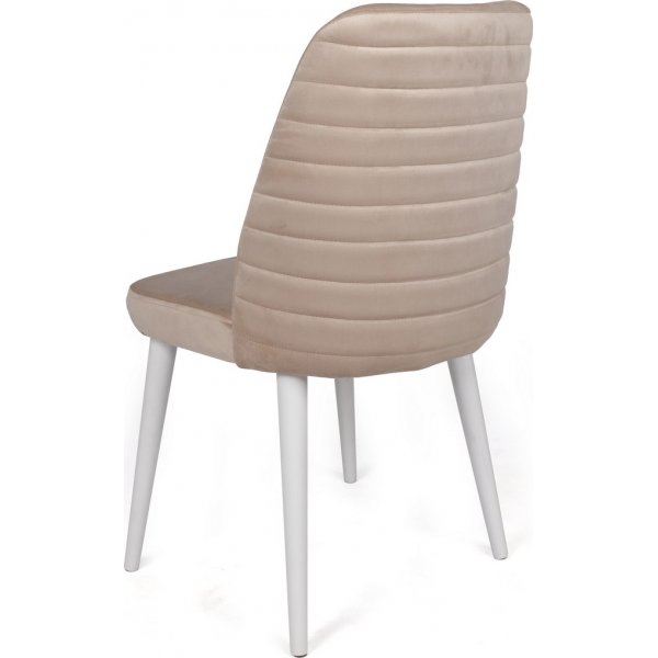 Jaffa eetkamerstoelen set - Creme/wit Jaffa eetkamerstoelen set - Creme/wit