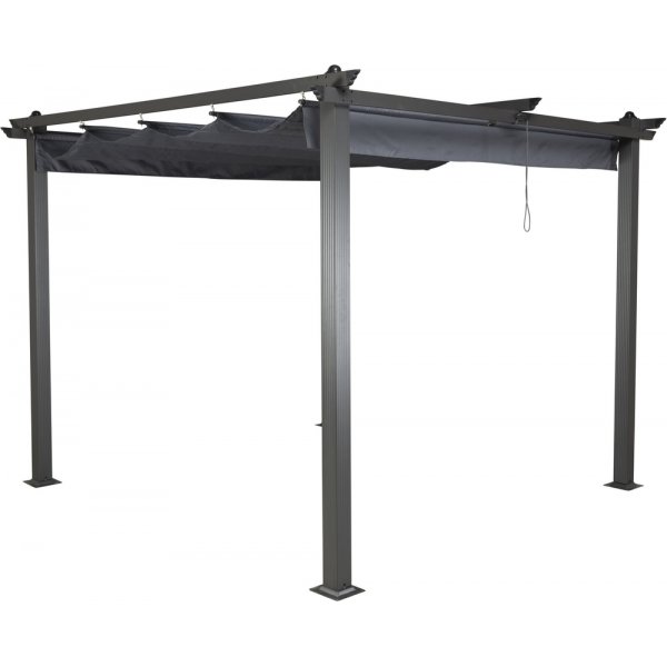 Pergola Lazio 248 x 295 x 295 cm - Grise Pergola Lazio 248 x 295 x 295 cm - Grise