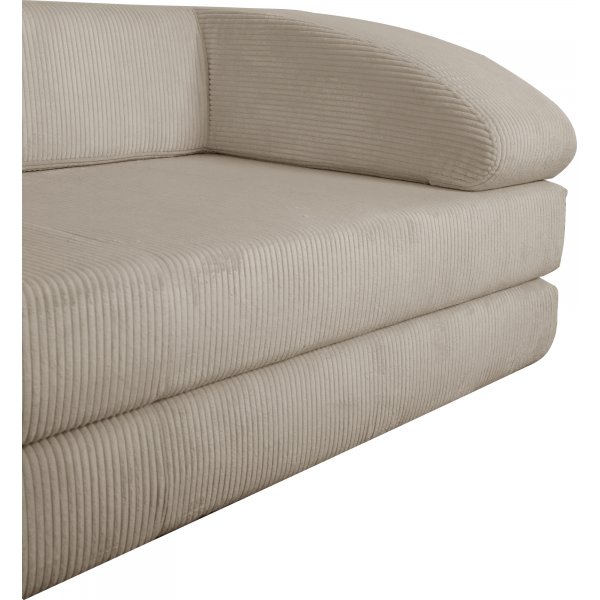 Lincoln 3-sits bddsoffa i beige manchester