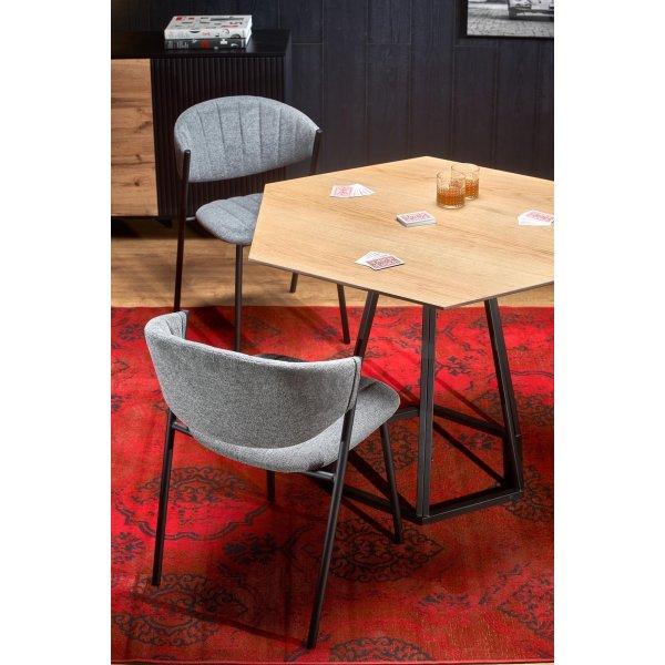 Table à manger Geneviève 110 x 95 cm - Noir Table à manger Geneviève 110 x 95 cm - Noir