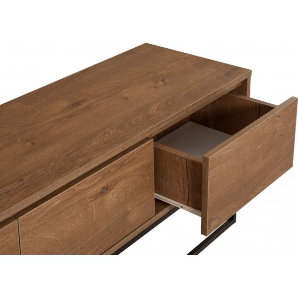 Tv-bänk Milo i valnöt - 140 cm Tv-bänk Milo i valnöt - 140 cm