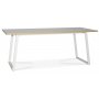 Edge matgrupp; Matbord i vit HPL 190x90 cm med 6 st Orust pinnstolar i whitewash