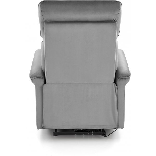 Fauteuil inclinable électrique Semir avec USB - velours gris Fauteuil inclinable électrique Semir avec USB - velours gris