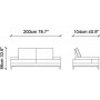 Sonya 2-sits soffa - Cream