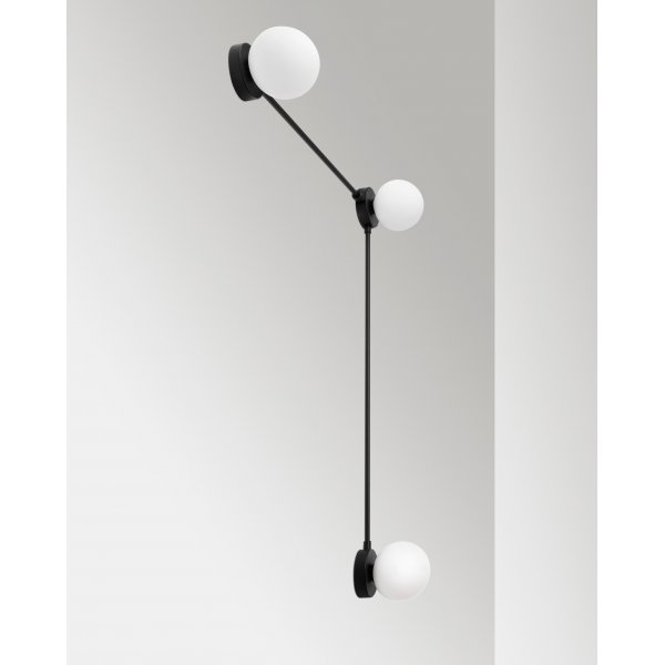 Domino wandlamp 11048 - Zwart/wit