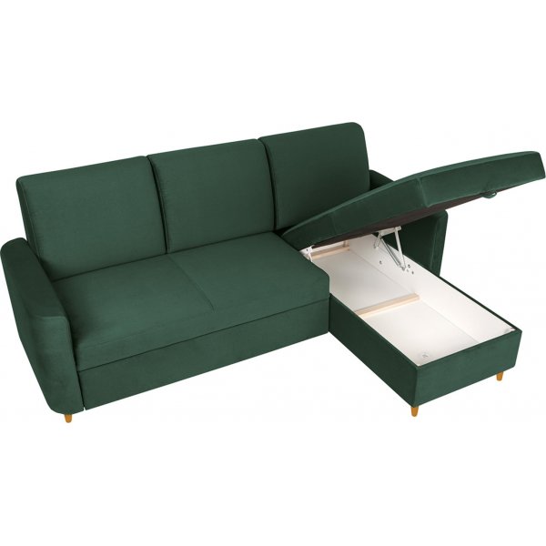 Le canapé lit à lattes - Vert Le canapé lit à lattes - Vert