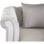 Fauteuil chesterfield Churchill - Velours gris clair