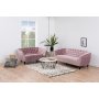 Felicia 2-sits soffa - Rosa (Sammet)