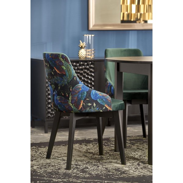 Berivan uitschuifbare eettafel 102-142 cm - Zwart