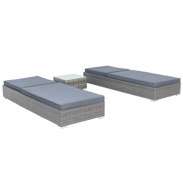 Solsängar 2 st med bord - Astrid Solsängar 2 st med bord - Astrid