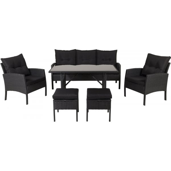 Groupe de canapés Knock - Noir Groupe de canapés Knock - Noir