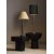 Pied de lampe Bob - Chrome noir