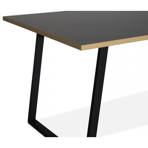 Table  manger Edge 240x90 cm - Stratifi haute pression (HPL) gris