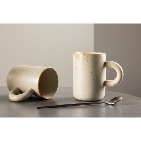 Active kaffekopp 7 cm - Beige/Svart