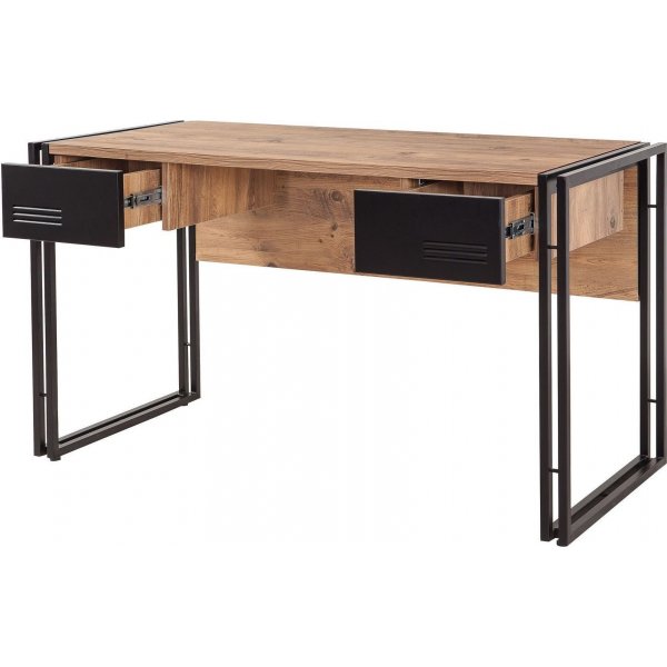 Cosmo Siesta skrivbord 139x60 cm - Furu/svart Cosmo Siesta skrivbord 139x60 cm - Furu/svart