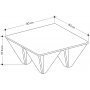 Adamas soffbord 80 x 80 cm - Antracit