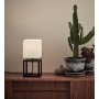 Cube bordslampa 34 cm - Svart/vit