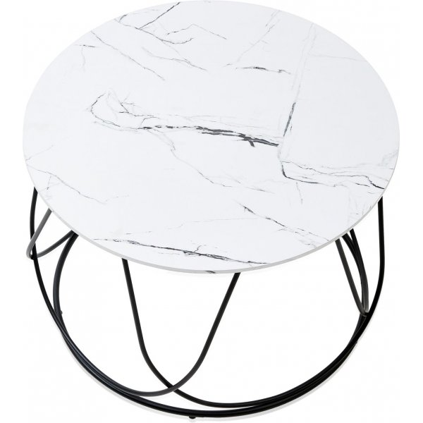 Table basse Bobby 60 cm - Blanc