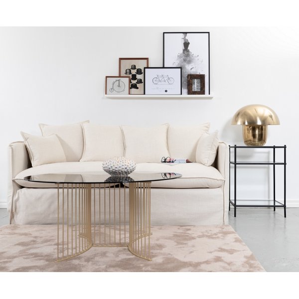 Tiffany Sängbord höjd 70 cm med glashylla 70 x 50 x 40 cm Tiffany Sängbord höjd 70 cm med glashylla 70 x 50 x 40 cm