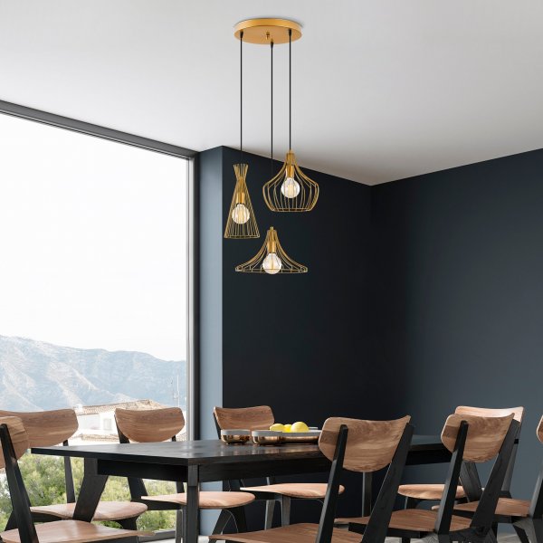 Mezo taklampa N-1299 - Guld Mezo taklampa N-1299 - Guld