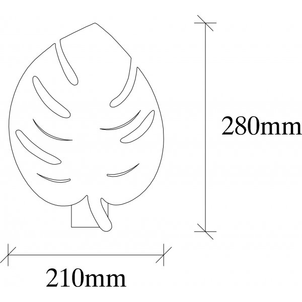 Sivani wandlamp 843 - Zwart