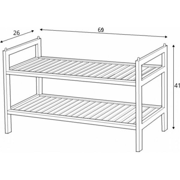 Skohylla i trä - byggbar hylla Skohylla i trä - byggbar hylla