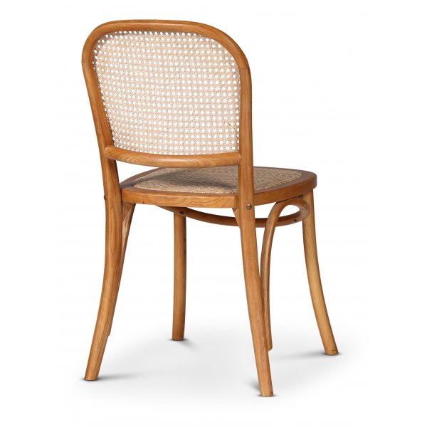 Indiana bjtr stol - Alm med rottingsits