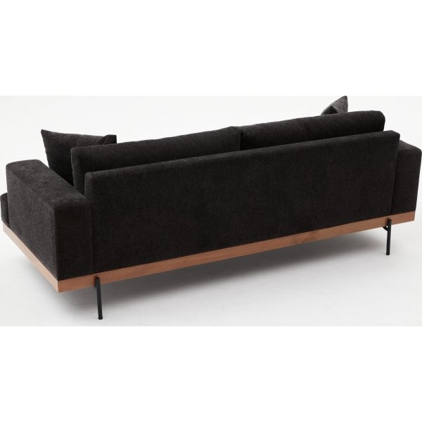 Liva 3-sits soffa - Antracit/koppar Liva 3-sits soffa - Antracit/koppar