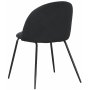 Plaza velvet stol - Svart / Svart