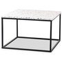 Terrazzo soffbord 75x75cm - Cosmos Terrazzo & underrede svart