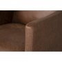 Fauteuil Harpan en co-cuir marron