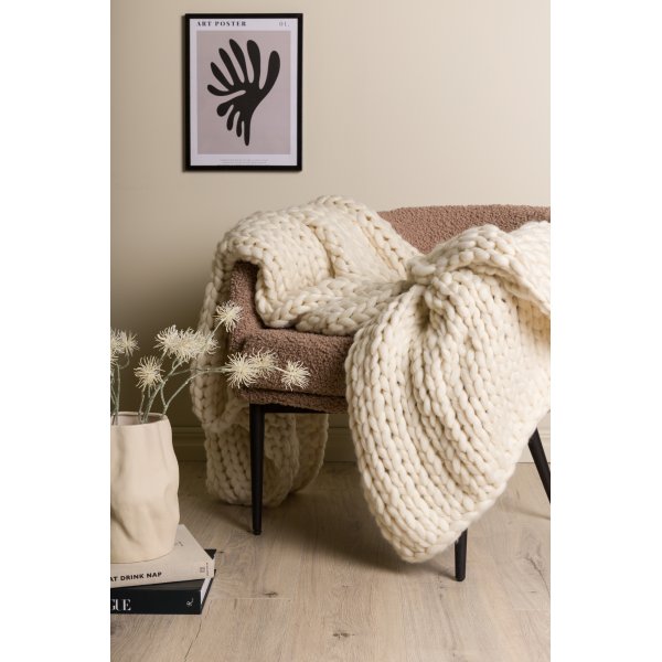 Hägg pläd 130x170 cm - Beige Hägg pläd 130x170 cm - Beige