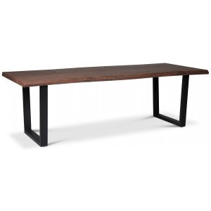 Bretagne matbord 240x100 cm - Brun/svart