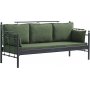 Hampus 3-sits utesoffa - Svart/grn + Flckborttagare fr mbler