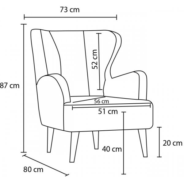 Fauteuil Karina - Crème Fauteuil Karina - Crème