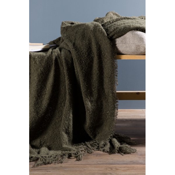 Sten pläd 130x170 cm - Grön Sten pläd 130x170 cm - Grön