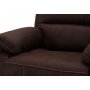 Texas manuell 3-sits reclinersoffa - Brun tyg
